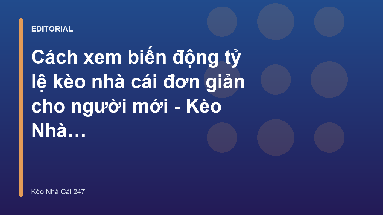 Biểu đồ biến động tỷ lệ kèo nhà cái