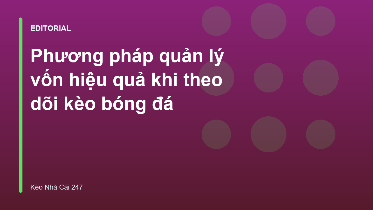 Biểu đồ quản lý vốn soi kèo bóng đá